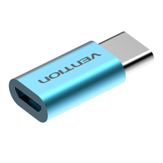 Кабель для компьютера Vention USB-C-папа/microUSB-мама Light Blue