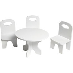 Набор мебели для кукол Paremo "Классика" Стол и стулья