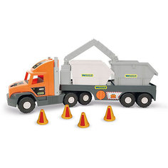 Игровой набор Wader Super Tech Truck, с контейнерами