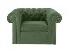 Кресло chesterfield (ogogo) зеленый 115x73x105 см.