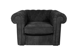 Кресло chesterfield (ogogo) серый 115x73x105 см.