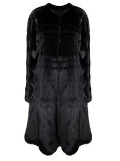 Удлиненная шуба Saint Laurent