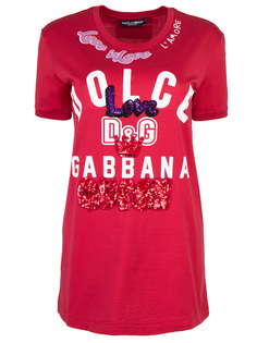Хлопковая футболка с принтом Dolce & Gabbana