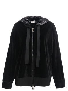 Бархатная толстовка с капюшоном 84518/809BZ/999 Moncler