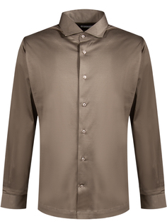 Рубашка хлопковая 9717-130 Коричневый Monteverdi