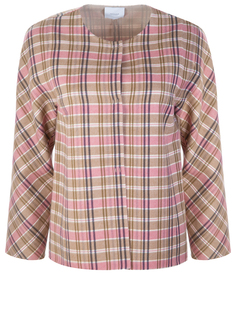 Жакет шерстяной в клетку Agnona