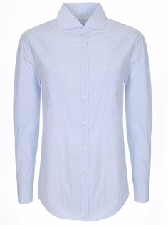 Рубашка Slim Fit в клетку Brunello Cucinelli