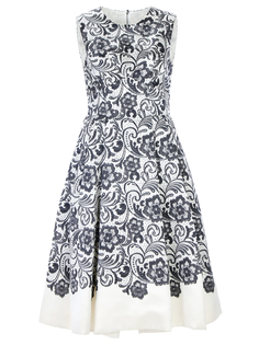 Платье шелковое с принтом Dolce & Gabbana