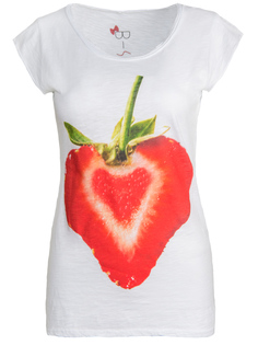 Хлопковая футболка T-SHIRT/Fragola cuore Белый Bisibiglio