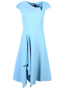 Платье-миди с оборкой Roland Mouret