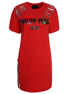 Платье-футболка с цепями PP197 WRG0963 13 Philipp Plein