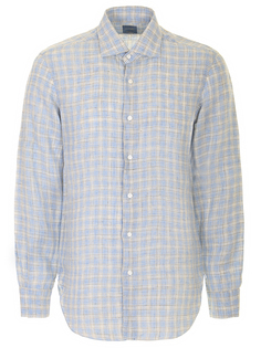 Хлопковая рубашка в клетку Barba