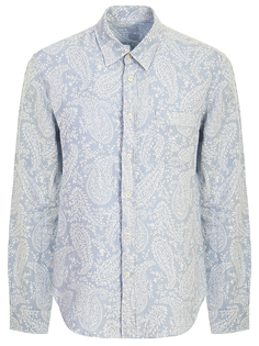 Льняная рубашка с принтом POM1425000F592001/021 120% Lino