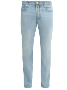 Джинсы хлопковые прямого кроя Jacob Cohen