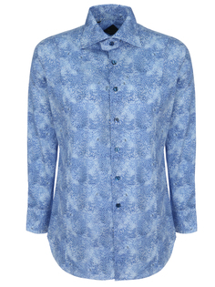 Рубашка хлопковая с принтом Billionaire