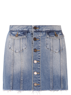 Джинсовая мини-юбка Saint Laurent