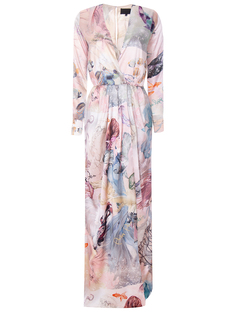 Шелковое платье с принтом Philipp Plein