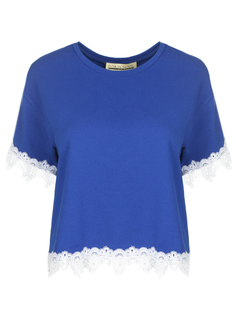 Хлопковая футболка с кружевом Inna Honour