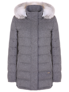 Стеганый кашемировый пуховик Enrico Mandelli