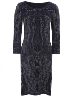 Платье трикотажное с принтом Etro