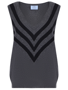 Вязаный жилет из шерсти Prada