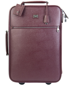Кожаный чемодан на колесиках Dolce & Gabbana