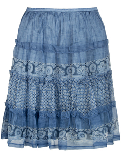 Юбка с отделкой шитьем Ermanno Scervino