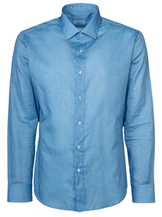Хлопковая рубашка 54029 Голубой Zilli