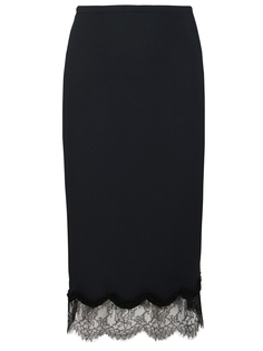 Юбка-миди с кружевом Rochas