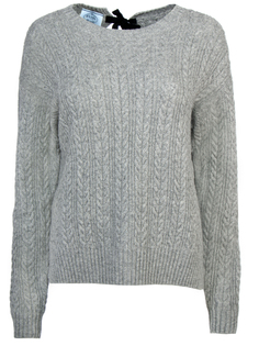 Джемпер с завязками на спине Prada