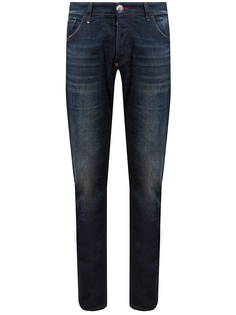Зауженные джинсы MDT0778 Черничный Philipp Plein