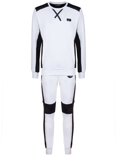 Хлопковый спортивный костюм p18c mjo0236/p18c mjt0554 Белый Plein Sport