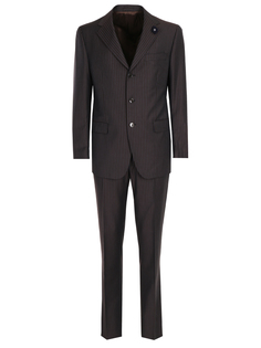 Классический шерстяной костюм Lardini