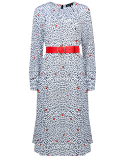 Шелковое платье D953/1415.AP169/W18/яблоки Черный Terekhov