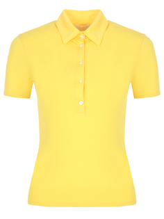 Хлопковая футболка-поло CD3539/желтый Cruciani