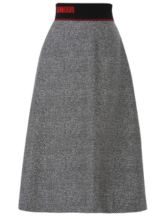Юбка-миди из шерсти Fendi