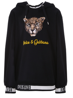 Толстовка-оверсайз с принтом Dolce & Gabbana