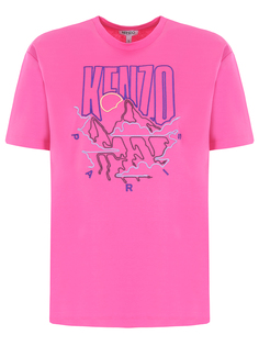 Хлопковая футболка с вышивкой Kenzo