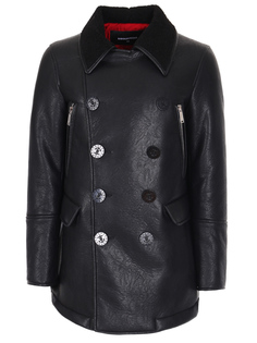 Бушлат из искусственной кожи Dsquared2