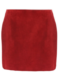 Кожаная юбка-мини Saint Laurent