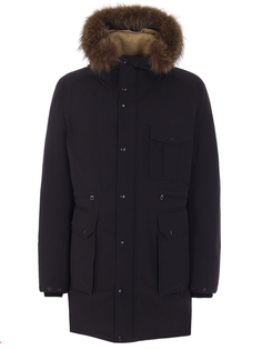Пуховик удлинённый с капюшоном Moncler