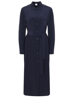 Шелковое платье-рубашка Boss