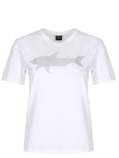 Хлопковая футболка со стразами E20F1015/010 Paul&Shark