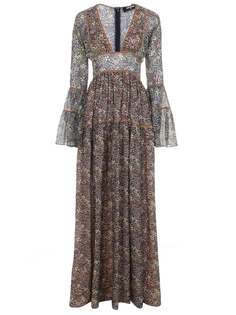 Платье шелковое с принтом Dsquared2