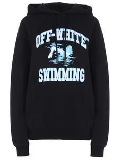 Худи хлопковое с принтом Off White