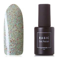 Masura, Гель-лак Basic №021S, Лаймовый твид