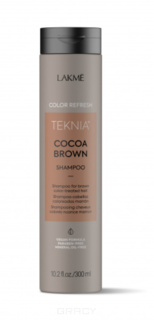 Domix, Шампунь для обновления цвета коричневых оттенков волос Refresh Cocoa Brown Shampoo, 300 мл Lakme