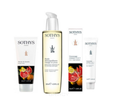 Sothys, Набор сезонный: Multi-Action Cleansing Oil Ваниль-Маракуйя 200 мл + Скраб для лица Грейпфрут 40 мл + Тонизирующий крем-гель для душа