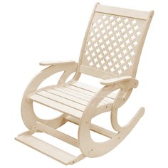 Кресло-качалка Дачное деревянное окрашенное