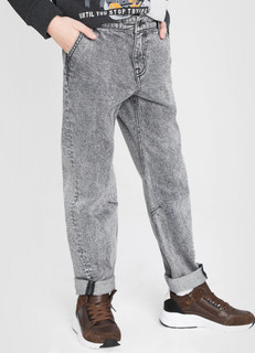 Серые джинсы для мальчиков Dad Fit O'stin